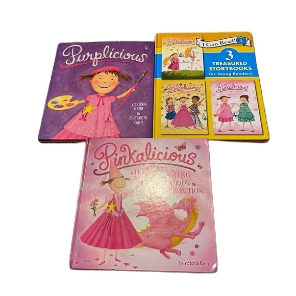 Pinkalicious Hardcover Book Bundle Lot Purplicious I Can Read - Picture 1 of 3